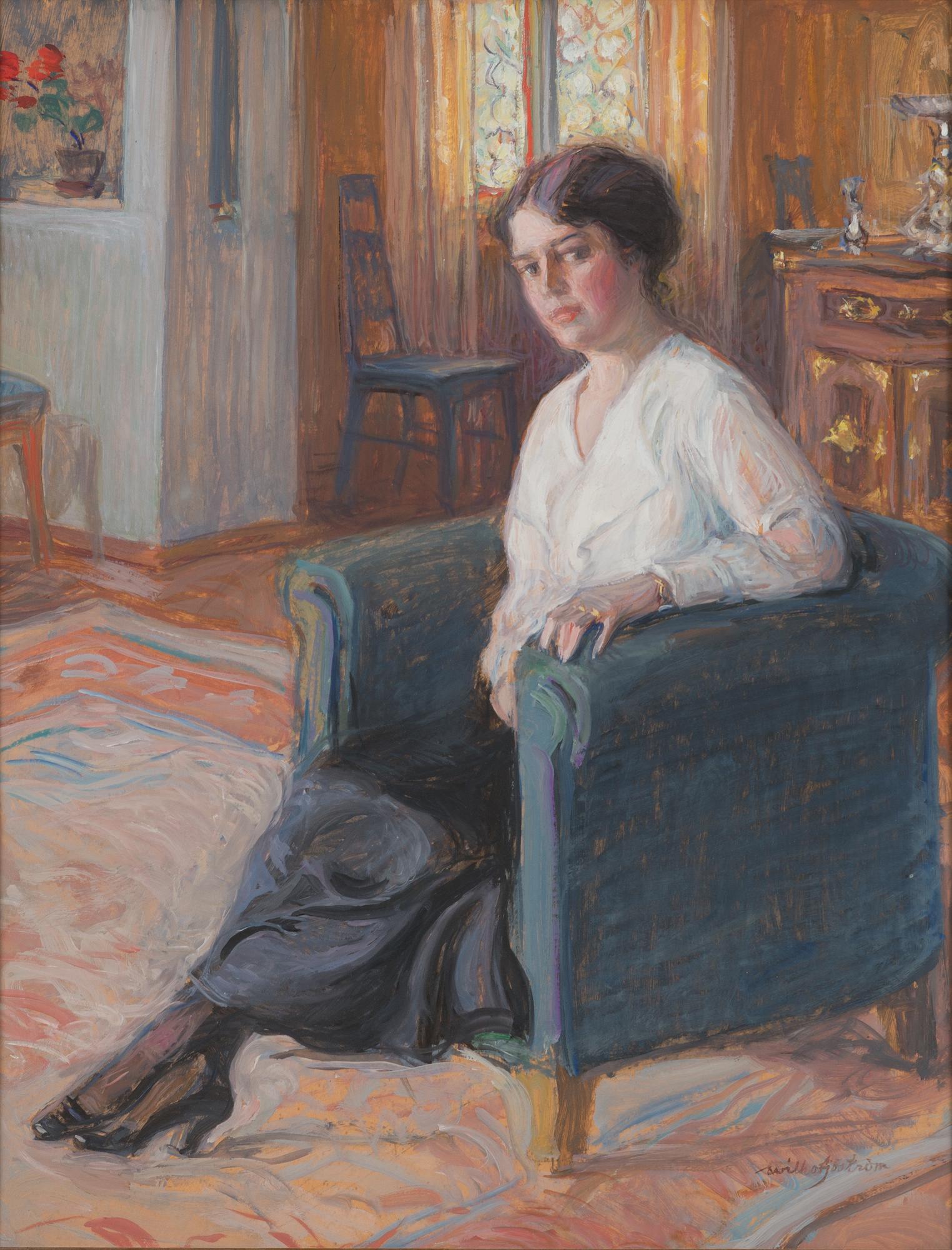 Wilho Sjöström, The lady in the armchair.