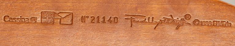 FRANK LLOYD WRIGHT, ARMCHAIR, modellnr 606 "Barrel Chair", Cassina 1980-tal.