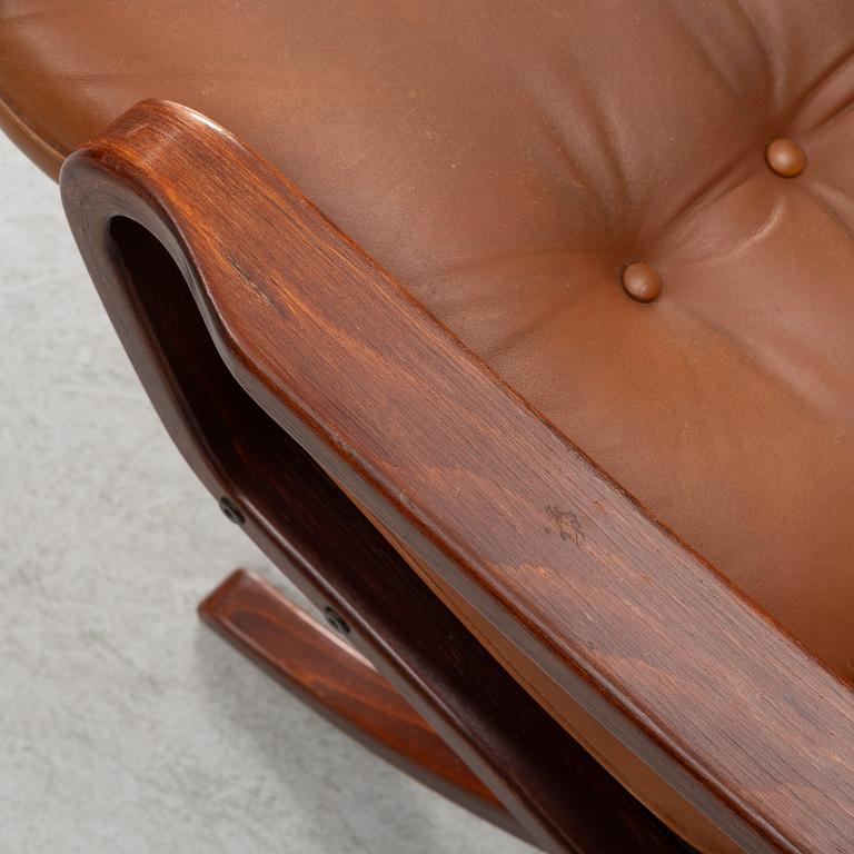 Armchairs, a pair, Göte Möbel, Nässjö, late 20th century.