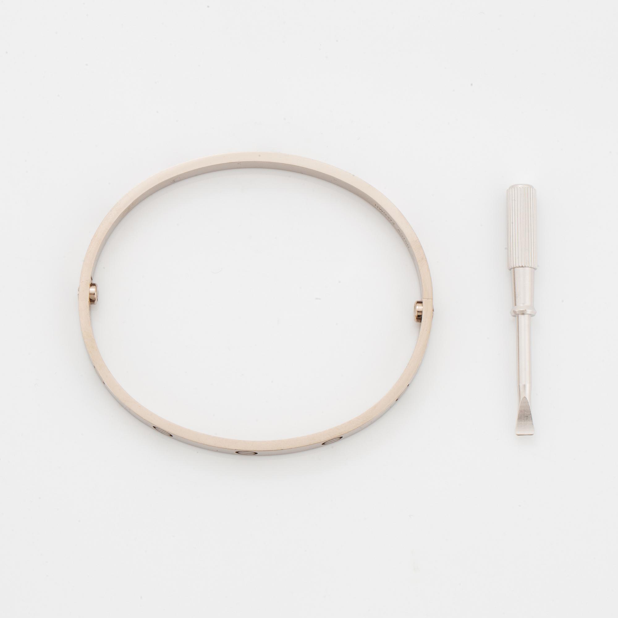 Cartier, armband, 'Love', 18K vitguld.