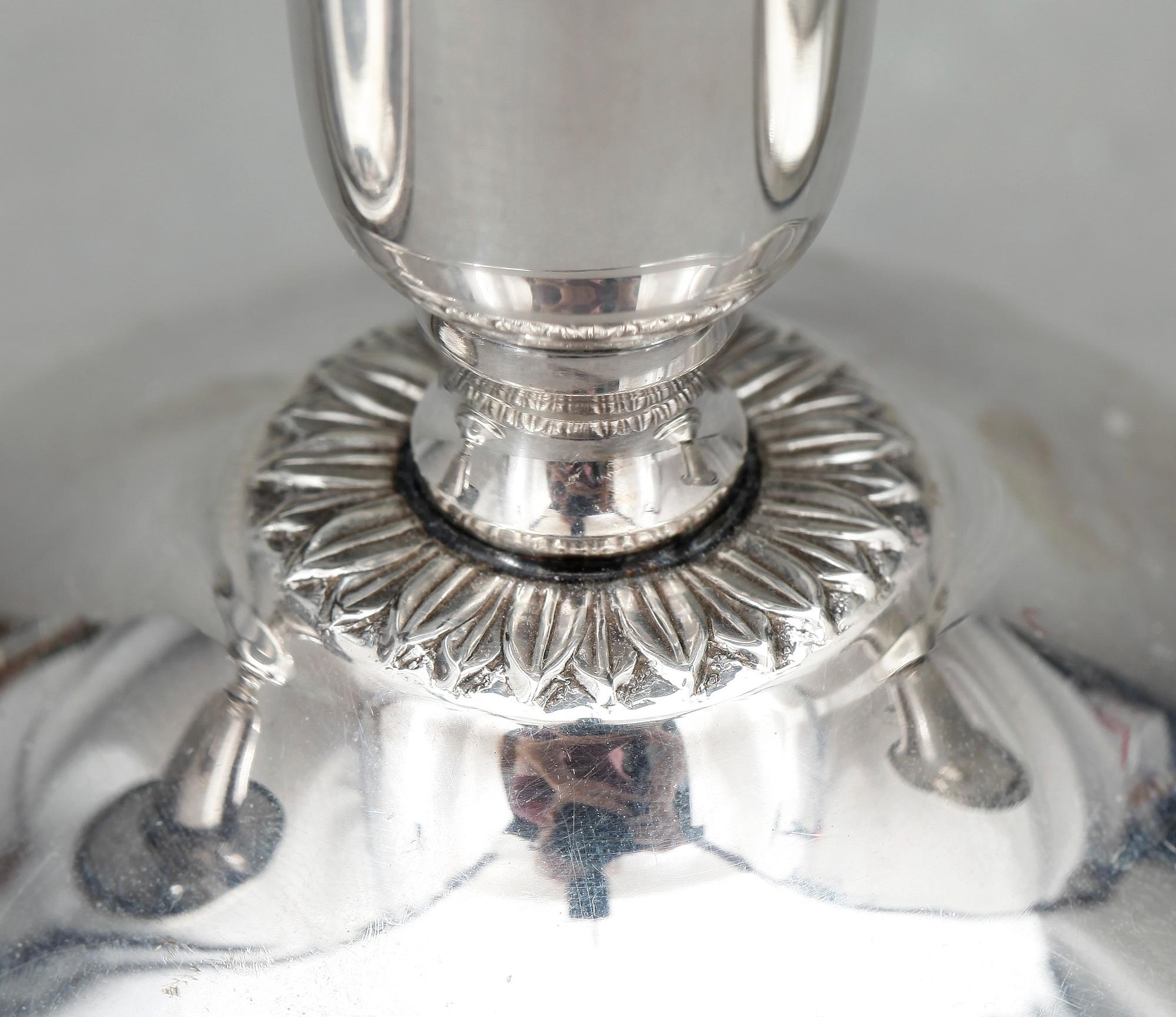 LJUSSTAKAR, 2 par, silver, bland annat K&EC, Göteborg, 1959.