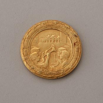 Carl Larsson's exhibition gold medal from the Venice Biennale in 1905.