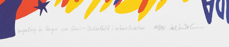 Carl Johan De Geer, "Ingenting är längre som förut - Dubbelbild i rekonstruktion".