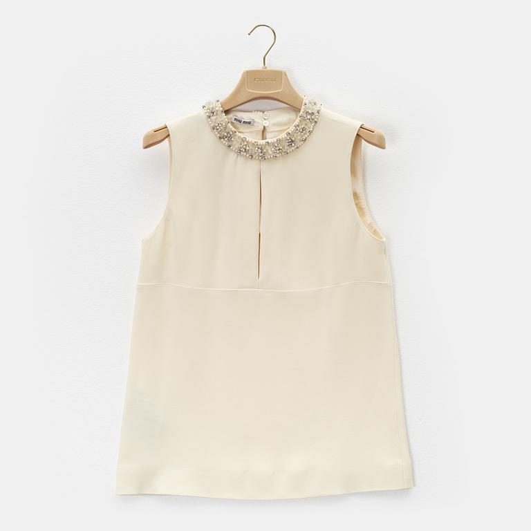 Miu Miu, topp, storlek 38.