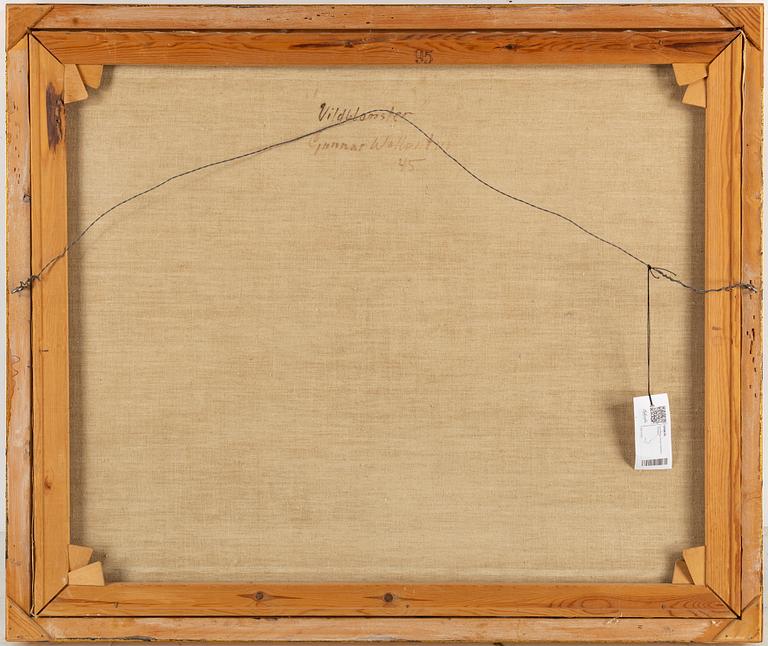 GUNNAR WALLENTIN, oil on canvas, signed and dated -45.