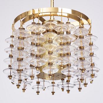Hans-Agne Jakobsson, an 'Estrella' Ceiling Light, modell T581/H, Markaryd 1960-70s.