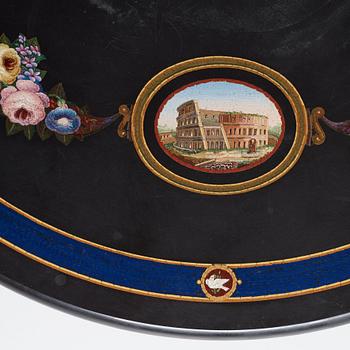 An Italian 19th century micromosaic table top.