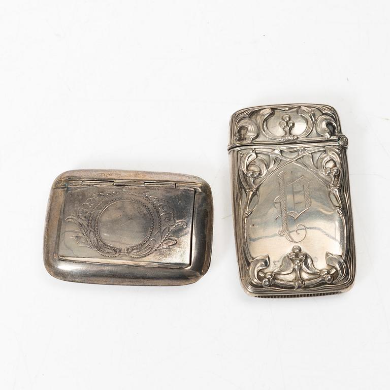 Dosor, 4 st, silver, 1800-1900-tal.
