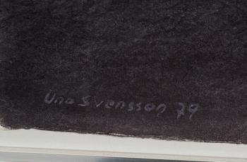 UNO SVENSSON, akryll på papper, signerad och daterad  -78.