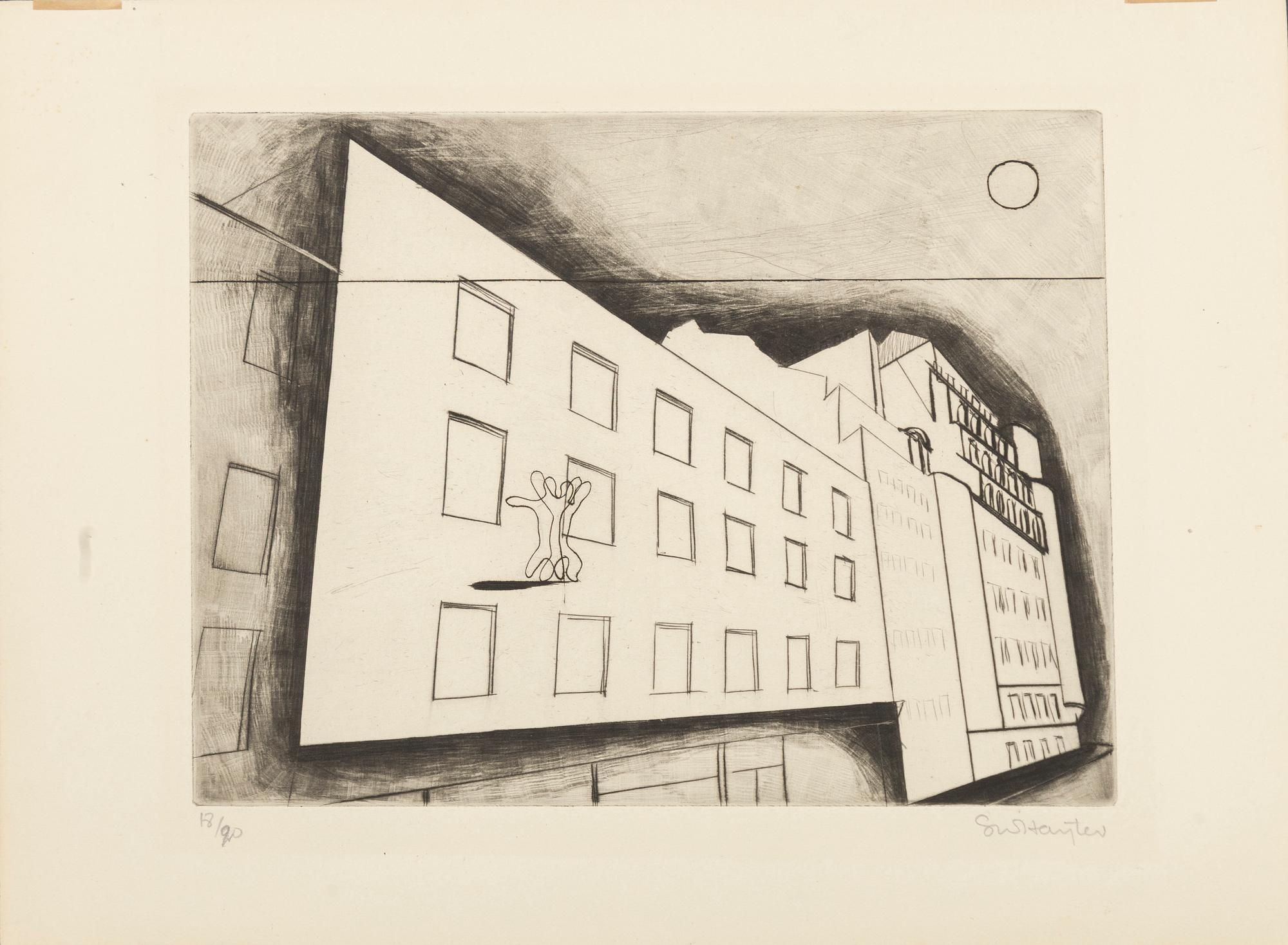 Stanley William Hayter, "Paysage Urbain".