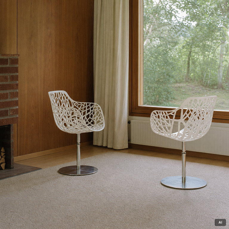 Karmstolar, fyra stycken, "Forest", Fast Design, Italien, 2000-tal.