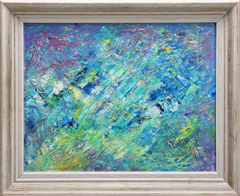 JOHNNY OPPENHEIMER, olja på pannå, sign.