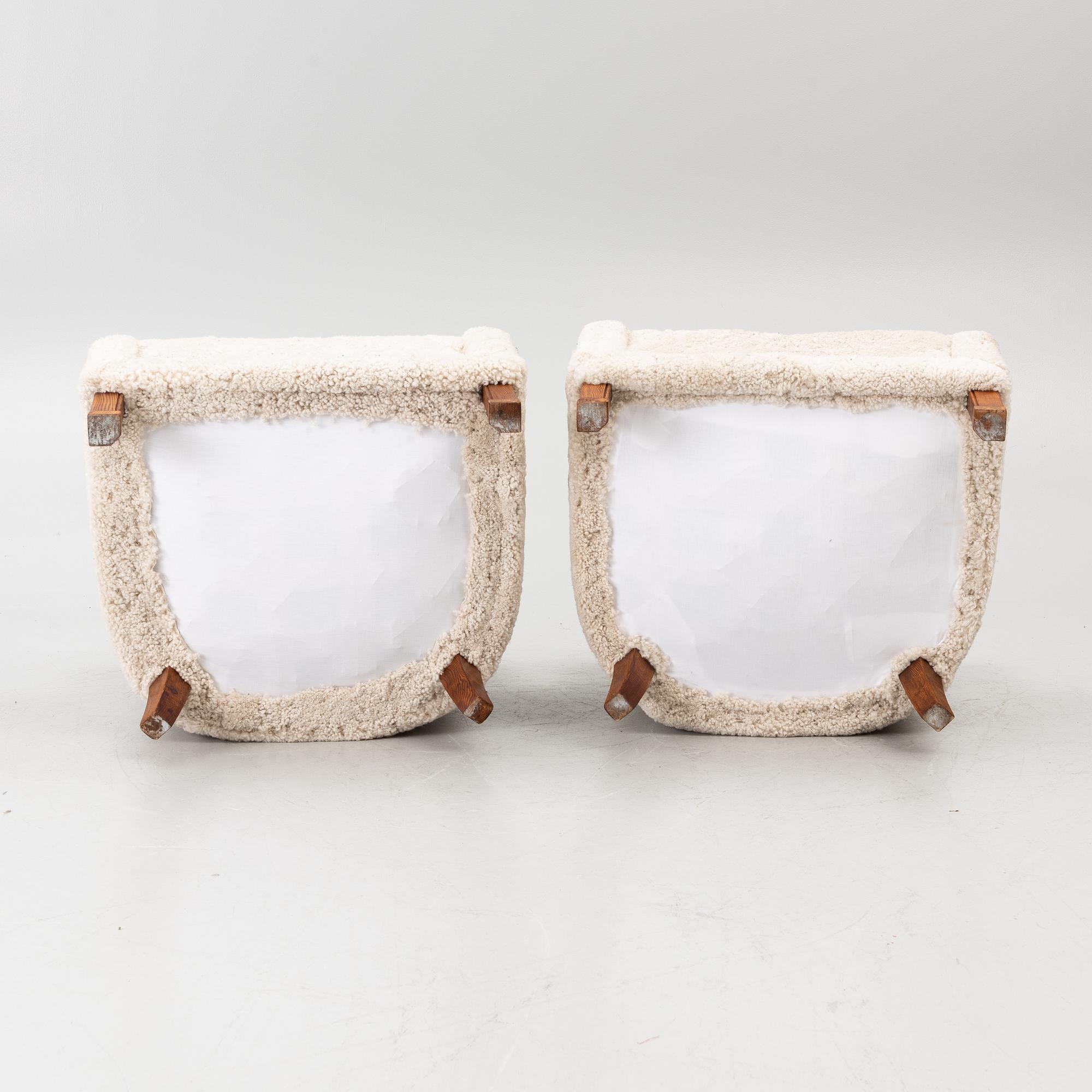 Pair of armchairs, Swedish Modern, mid-20th century.