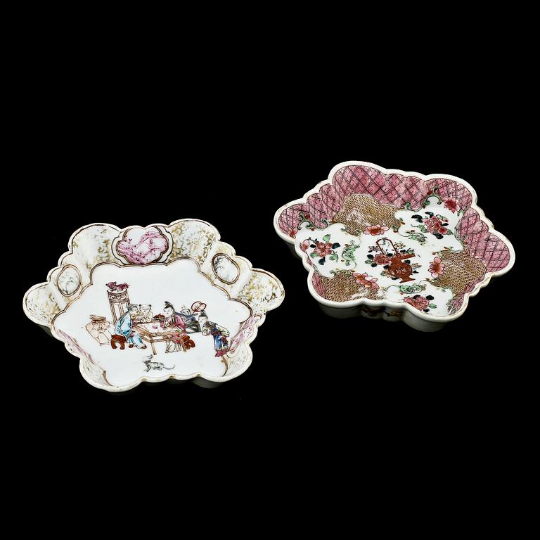 FAT, 2 st, porslin, Kina, 1700-tal.