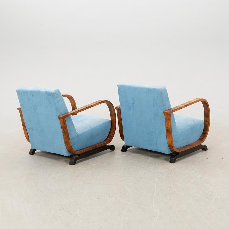 Fåtöljer ett par Art Deco 1900-talets första hälft.