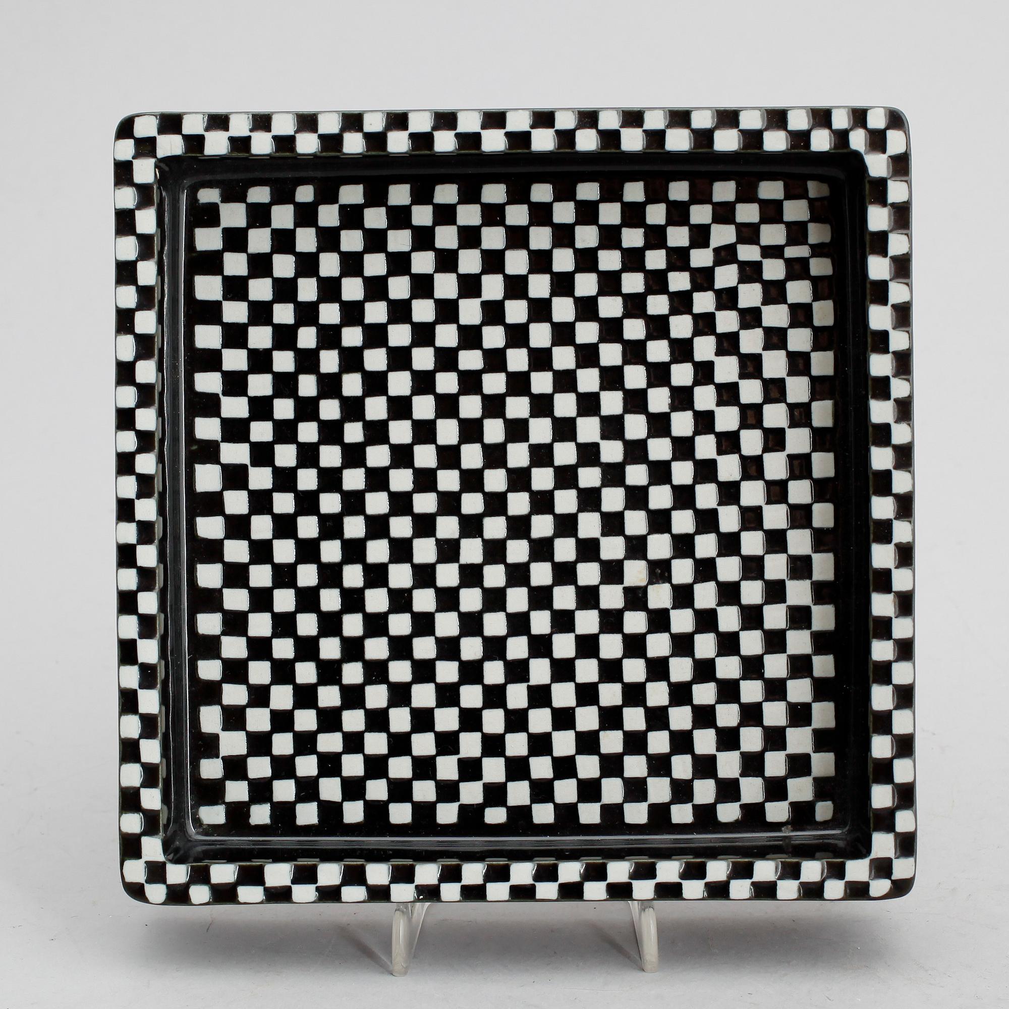 FAT, stengods, "Domino", nr 14, Stig Lindberg, Gustavsberg.