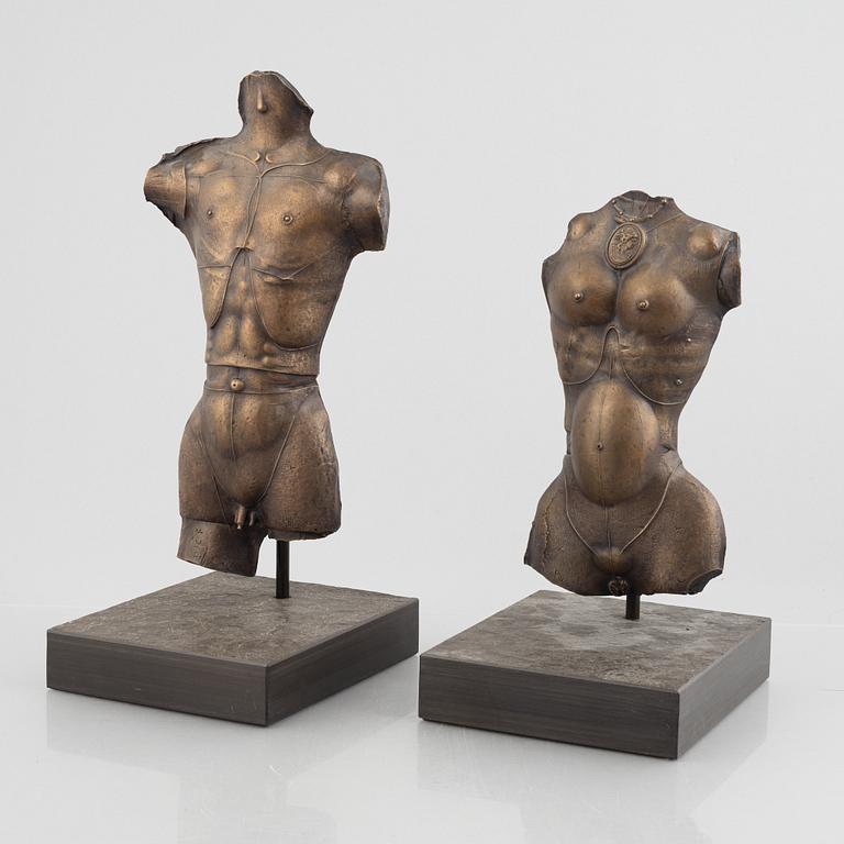 Paul Wunderlich, "Männlicher Torso"/"Weiblicher Torso".
