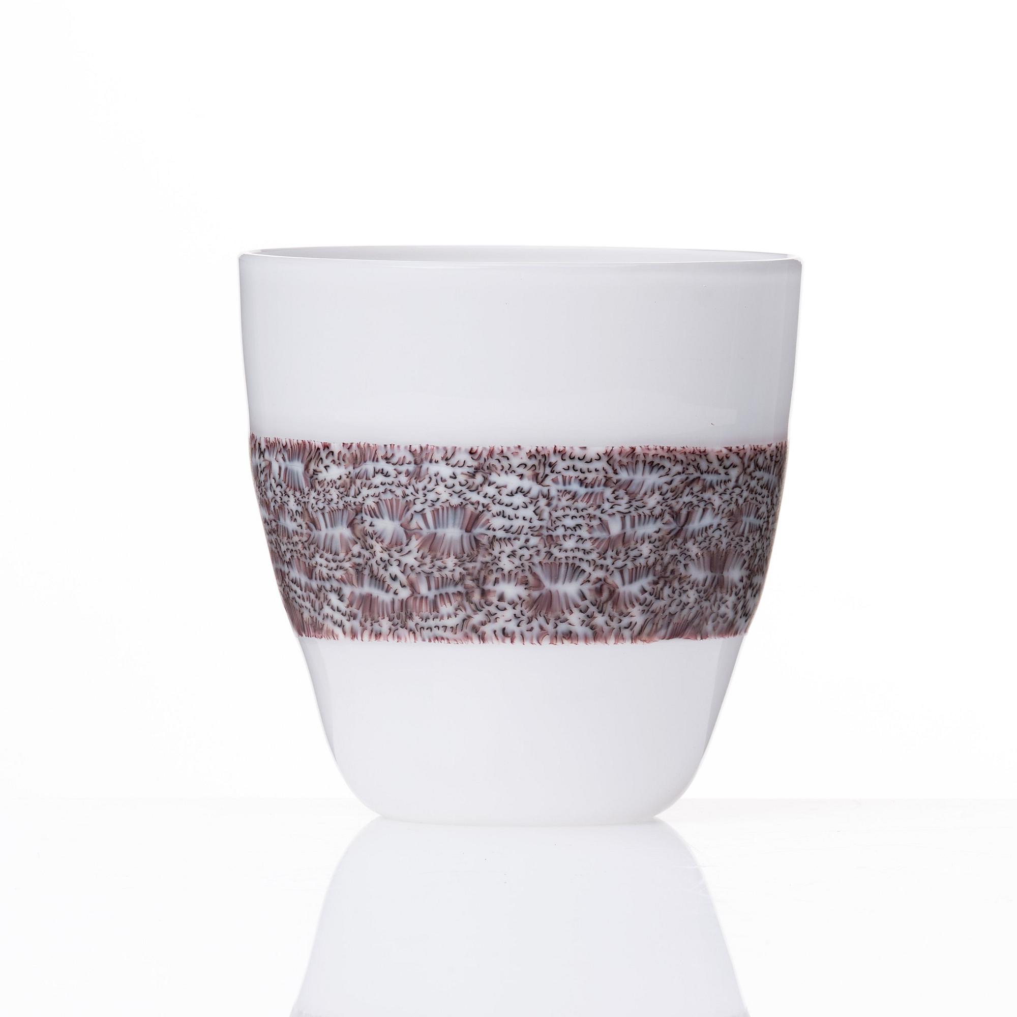 Riccardo Licata, a "Fascia murrine" glass vase, Venini, Murano, Italy 1950s-60s.