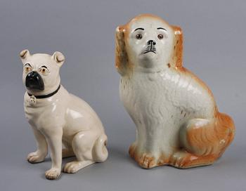 FIGURINER, 2st, keramik, England, 1800/1900-tal.