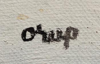 BENGT ORUP, oil on canvas, signed, dated a tergo 1980.