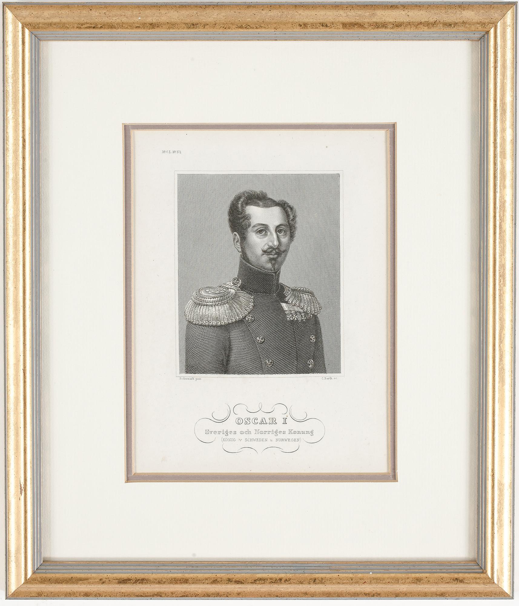 GRAVYRER, 4 st, SVENSKA REGENTER, 1800-tal.