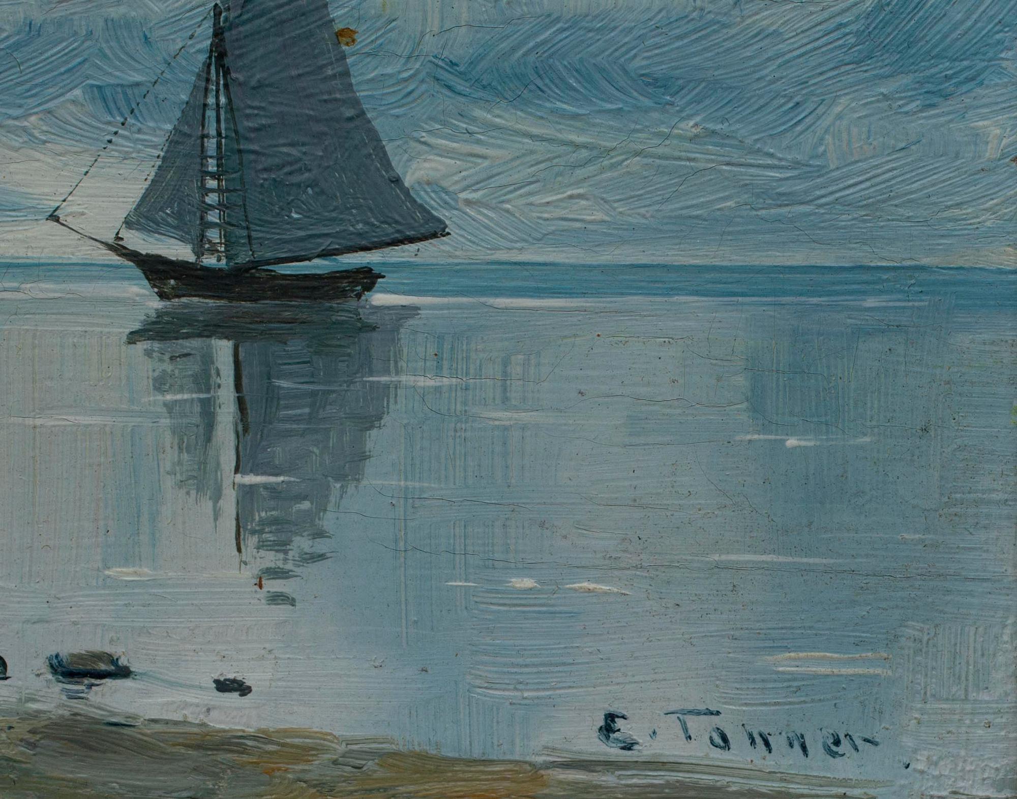 EINO TANNER, olja på skiva, sign.