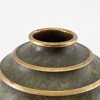 Vase Swedish Metalworks (SvM) 1920-30s Swedish Modern.