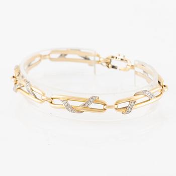 Bracelet, Engelbert, 18K gold and white gold with brilliant-cut diamonds.