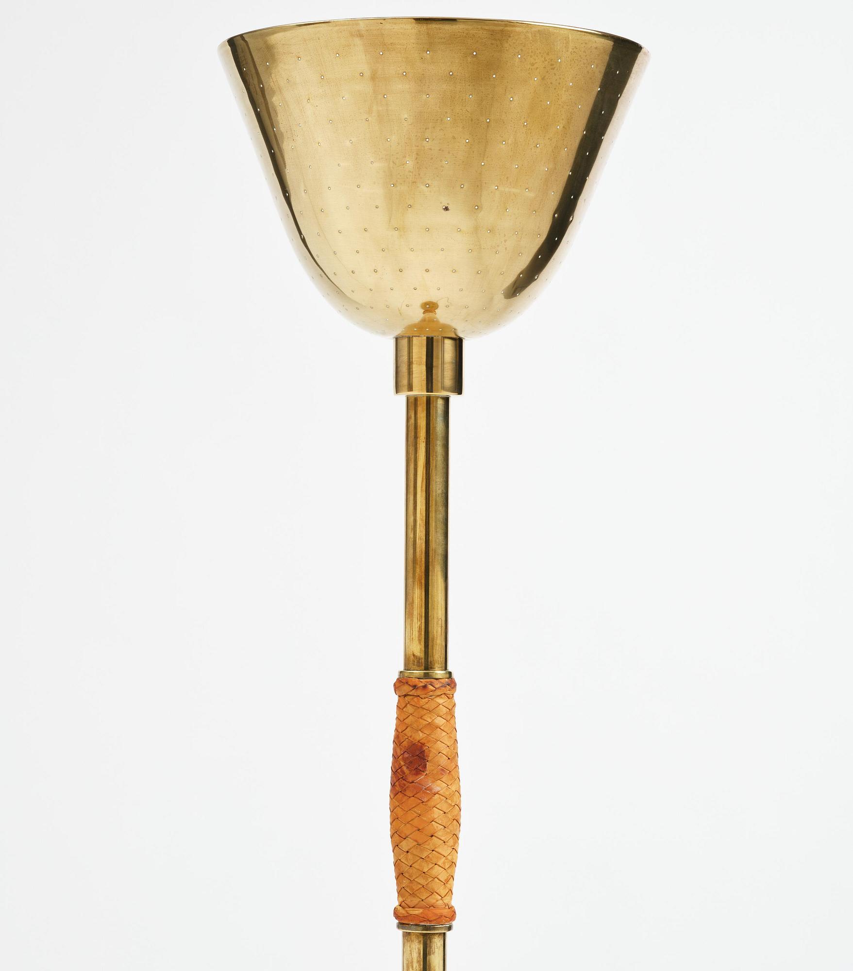 Carl-Axel Acking, a brass floor lamp, for the Stockholm Crafts Association, 1939.