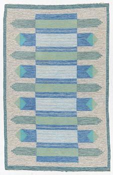 Ulla Parkdal, a carpet, flat weave, 240 x 150 cm, Signed UP.