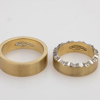Ringar, ett par, 14 k, Sun Alyana.