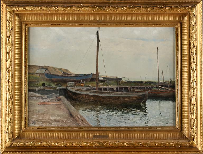GUSTAV RUDBERG, olja på duk, monogramsignerad och daterad 79.