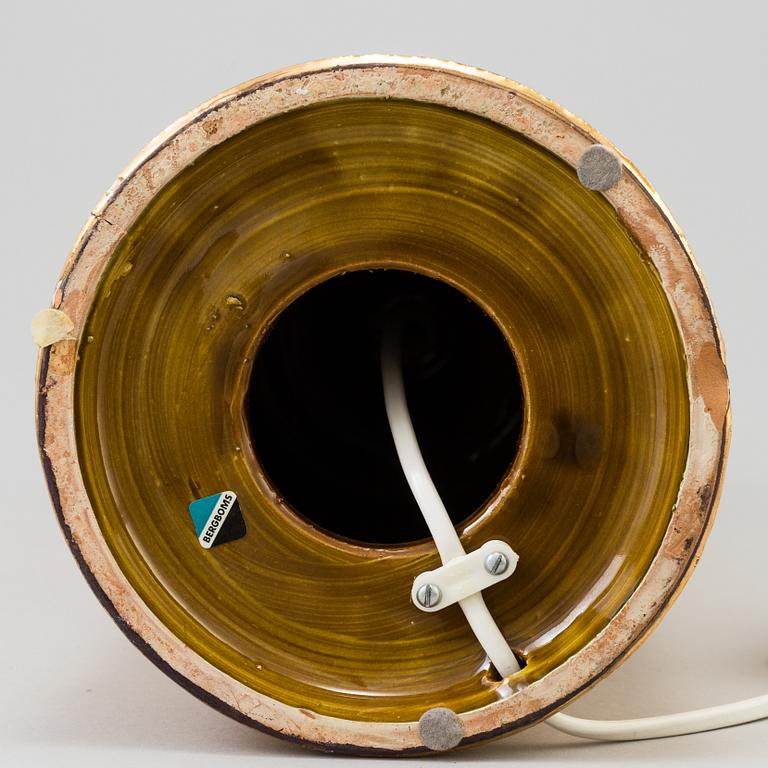 A table lamp, Bitossi for Bergboms, Malmö, 1960´s/70´s.