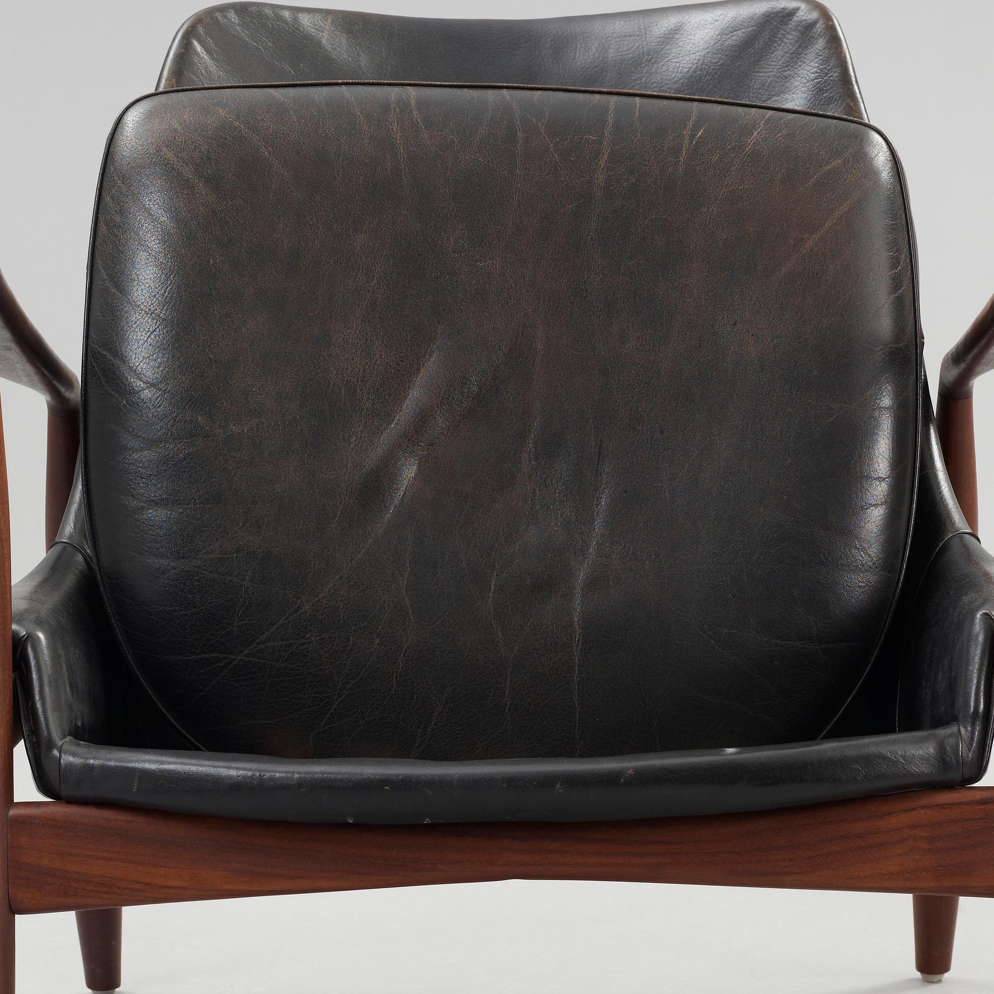 IB KOFOD LARSEN, fåtölj, "Sälen", Olof Persson, Jönköping 1950-60-tal.