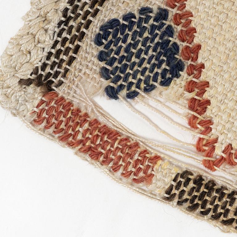 A flat weave textile 'Linneknoppen' by Märta Måås-Fjetterström, c. 77 x 37 cm, signed AB MMF.