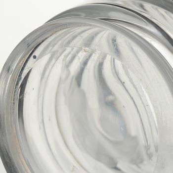 Vicke Lindstrand, a "Pärlfiskare" (Pearl Fisher) engraved glass vase, model 1115, Orrefors, Sweden, 1936.