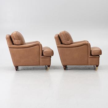 Armchairs, a pair, Howard model, IPD, Italy.