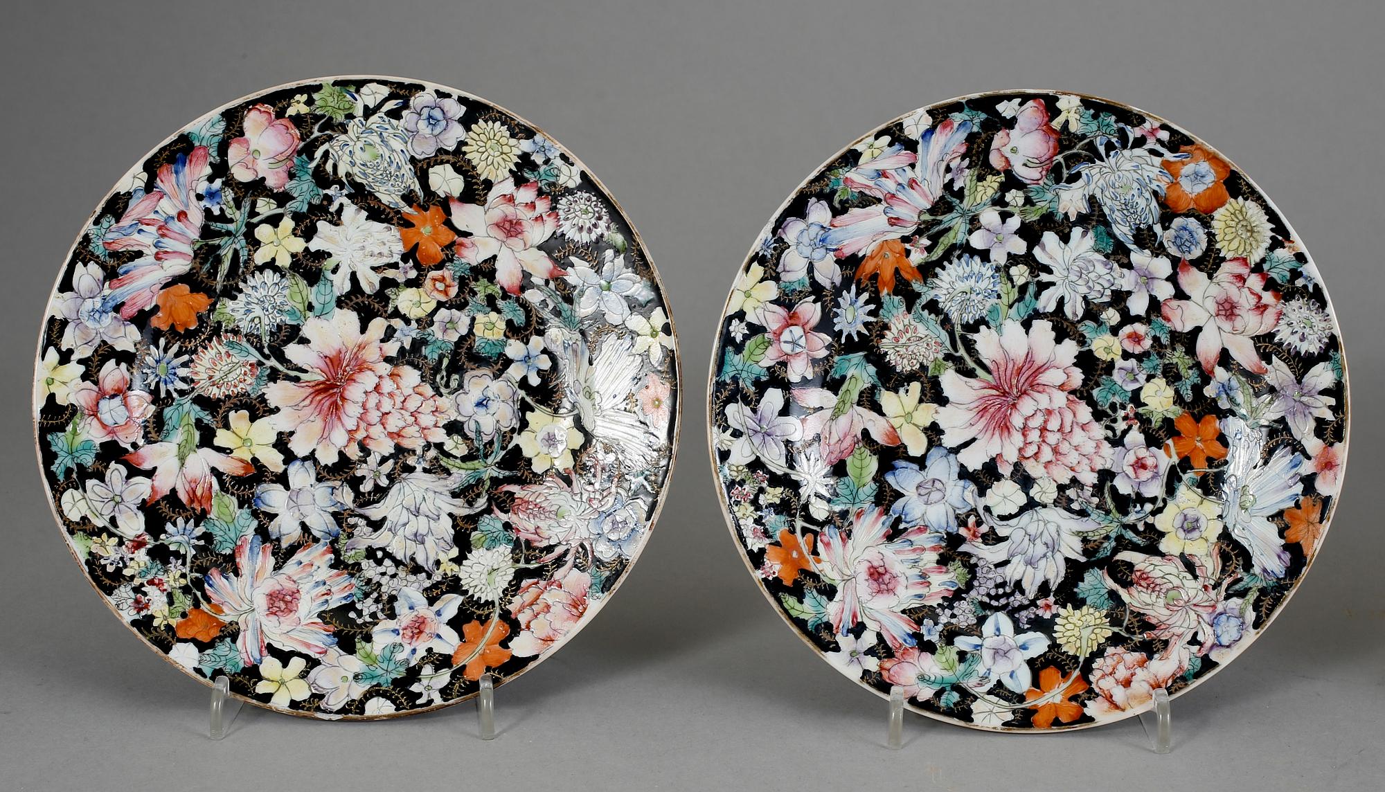 FAT, 4 st, porslin, Guangxu, omkring år 1900.