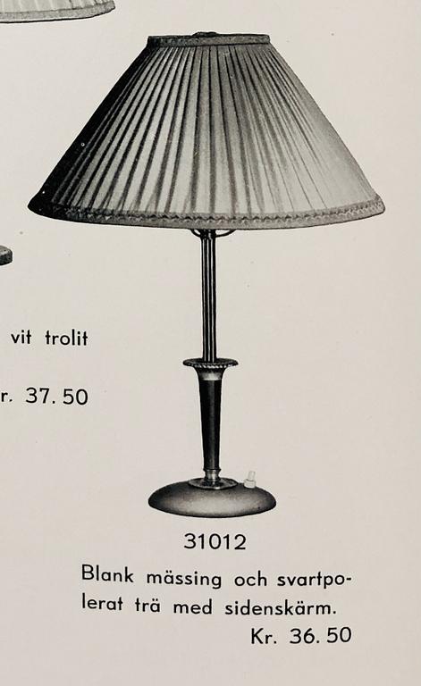Bertil Brisborg, a table lamp, model "31012", Nordiska Kompaniet, 1940s.