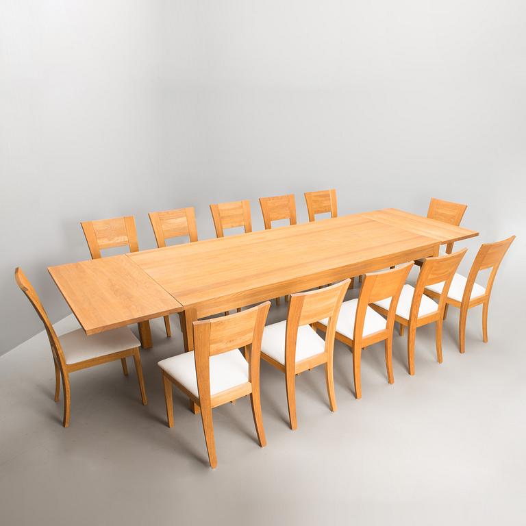 MATBORD OCH 12 STOLAR, Design House Stockholm, 2000-tal.
