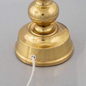 Bordslampor, ett par, modell Nr 69, mässing, Enco, 1900-talets andra hälft.