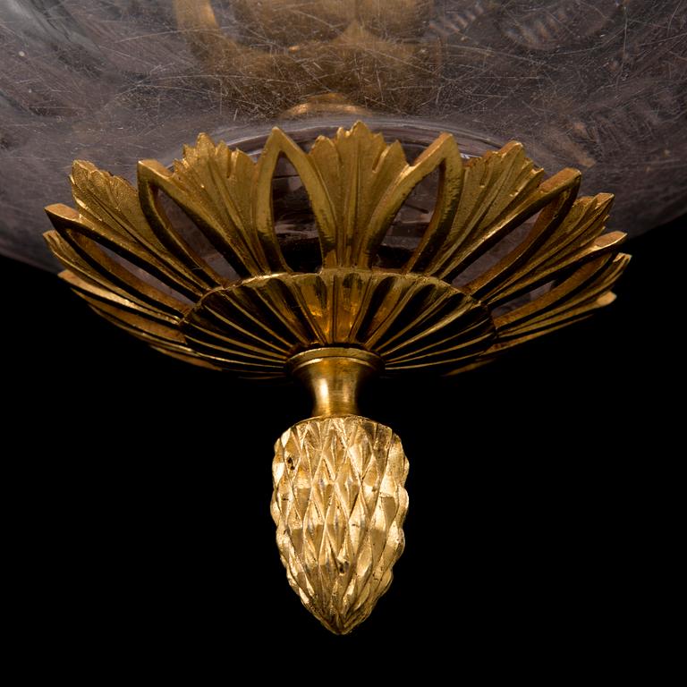 An early 19th century hanging lamp.