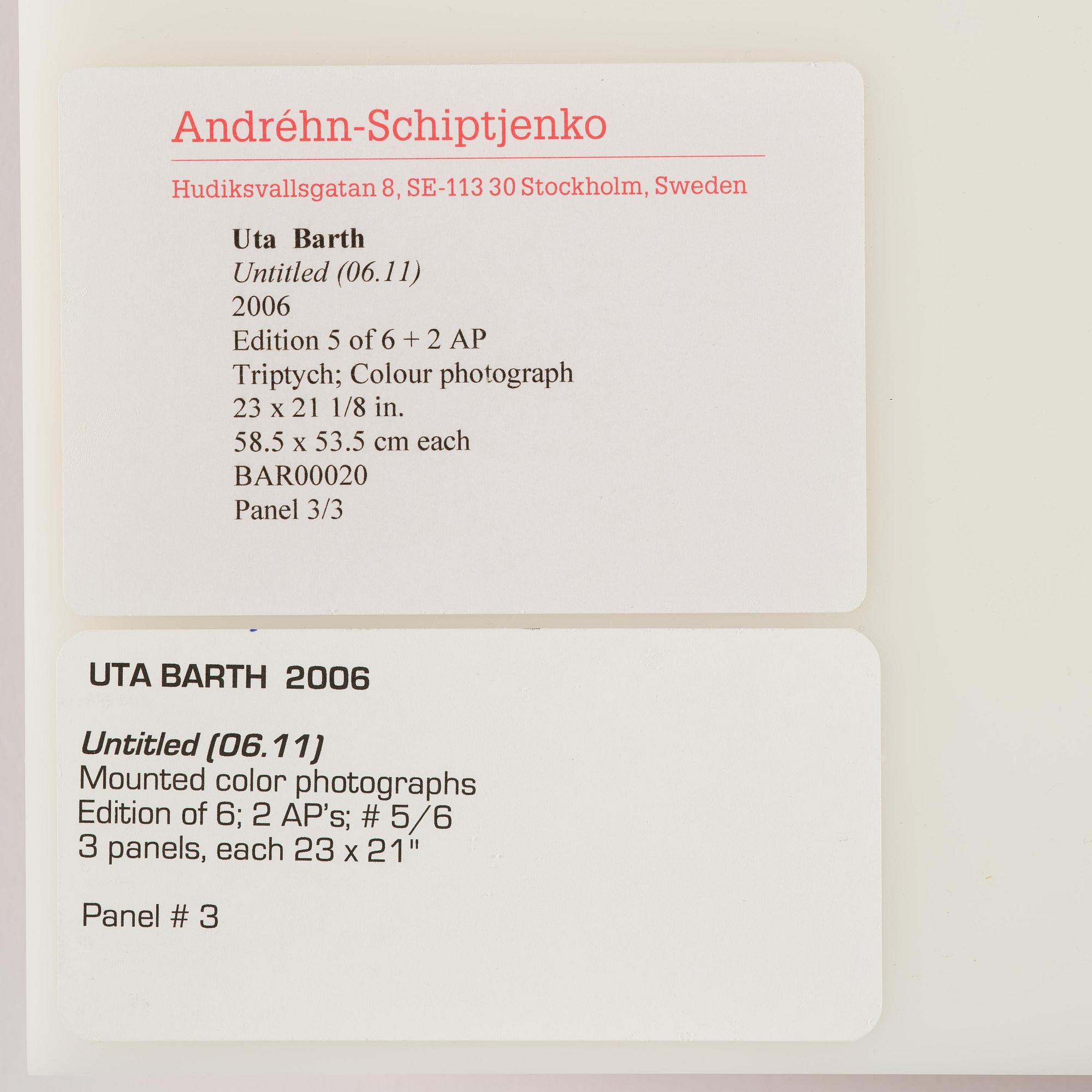 Uta Barth, "Untitled (06.11)".2006.