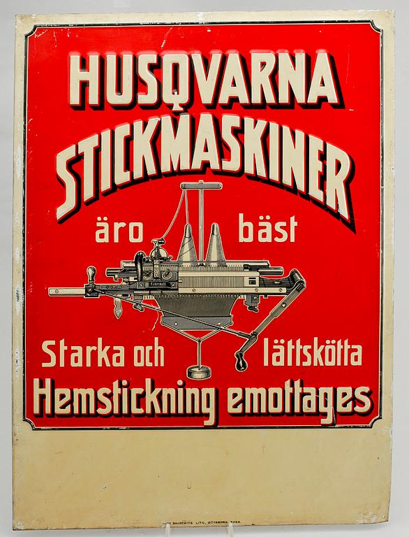 SKYLTAR, 2 st, plåt, 1900-talets första hälft.