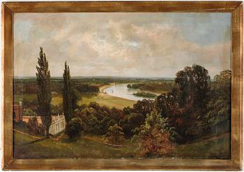 OKÄND KONSTNÄR, olja på duk, England, signerad, 1800-tal.