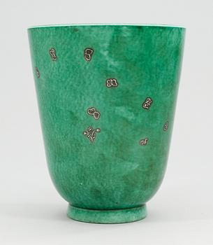 A Wilhelm Kåge Argenta stoneware vase, Gustavsberg 1939.
