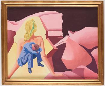 Vilhelm Bjerke-Petersen, Surrealistiskt komposition med man och kvinna.