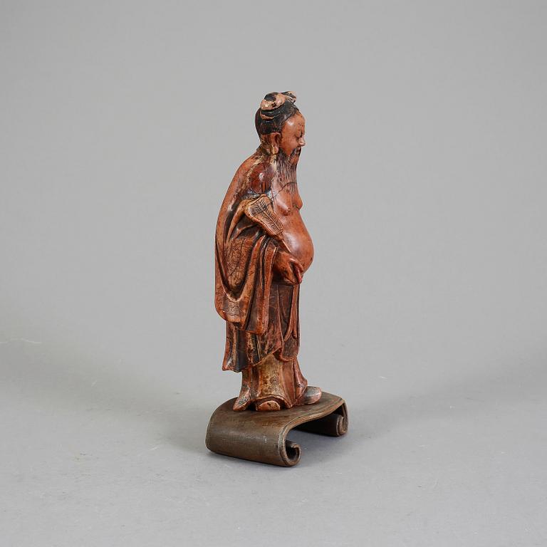 FIGURIN, soapstone, Kina 1800/1900-tal.