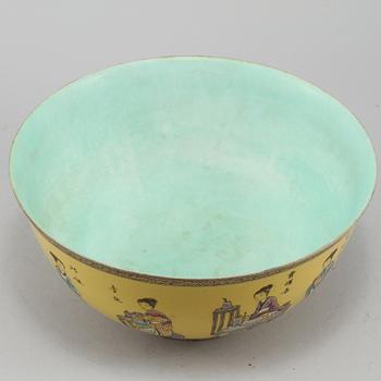 BÅLSKÅL, porslin, Kina, 1900-tal.