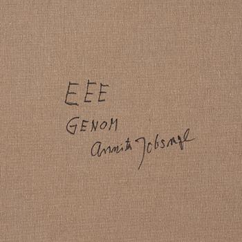 Elis Eriksson, Elis Eriksson, signed EEE through Anita Jobsmyr on verso. Canvas 208 x 208 cm.